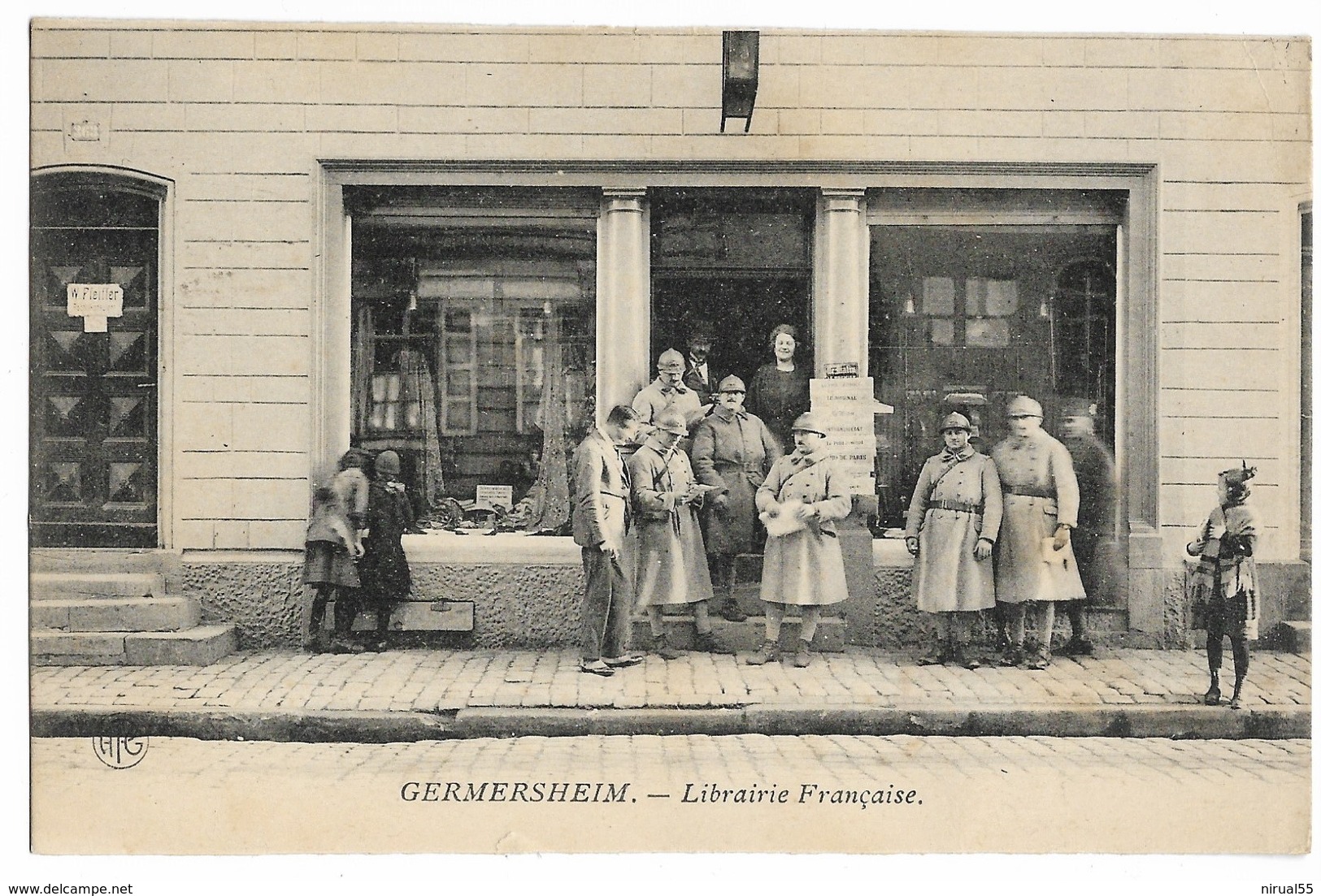 Allemagne Rhénanie Palatinat GERMERSHEIM Librairie Française Belle Animation Militaire Poste Aux Armées 109  ..G - Germersheim