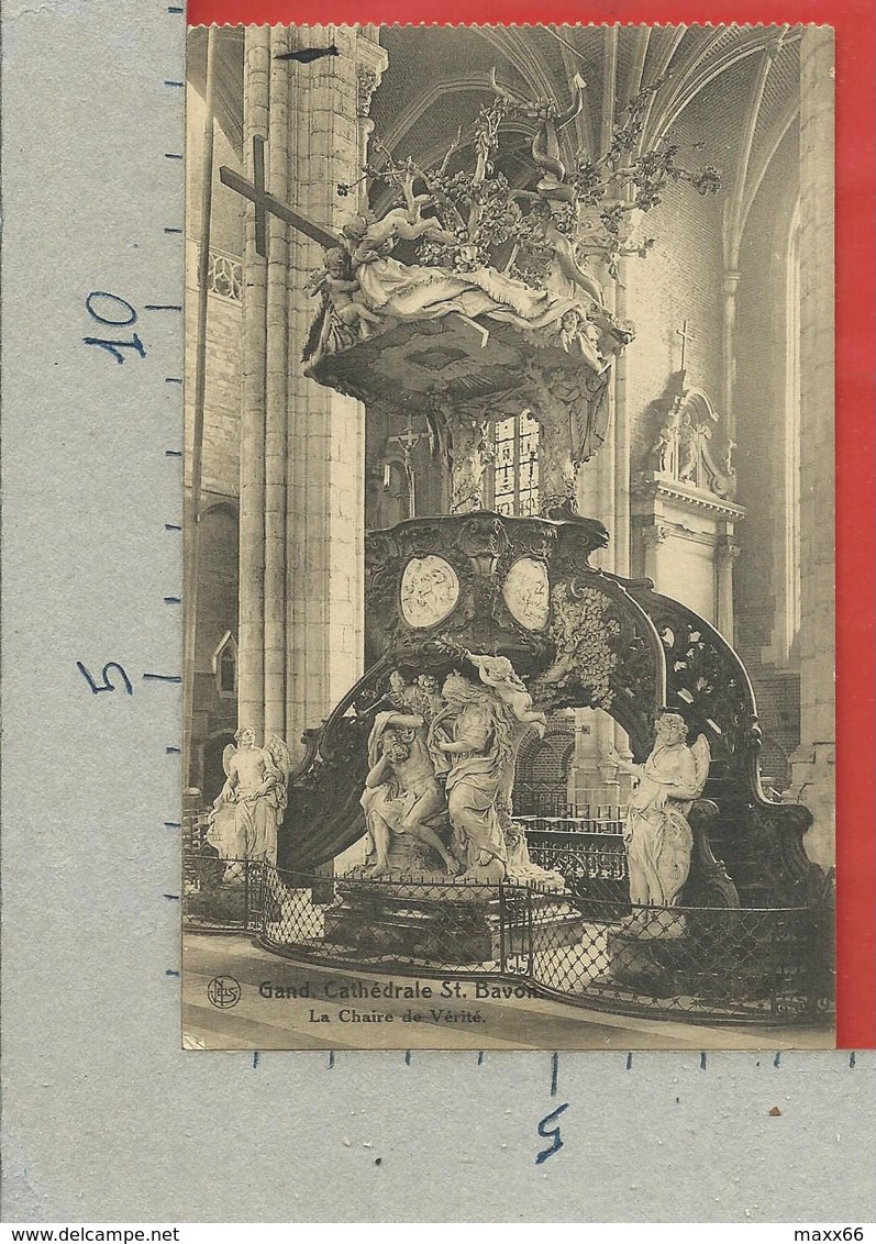 CARTOLINA VG BELGIO - GAND GENT - Cathedrale St. Bavon - La Chaire De Verite - 9 X 14 - 1938 - Gent