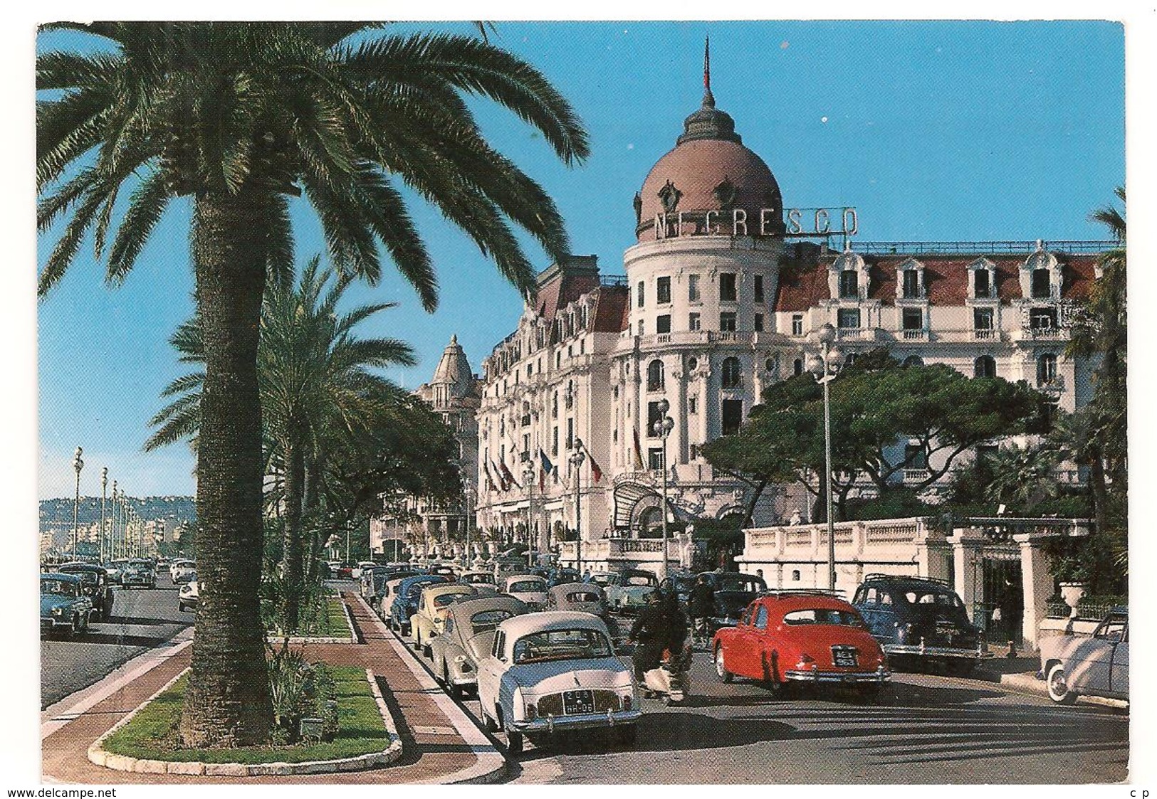 Nice - Hotel Negresco - Promenade Des Anglais - Dauphine  -  CPM ° - Transport Urbain - Auto, Autobus Et Tramway