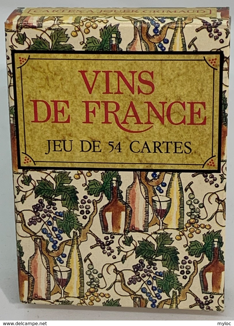 Jeu De 54 Cartes à Jouer. Publicité Vins De France. Cartes Et Notice. Bel état. - 54 Cartes