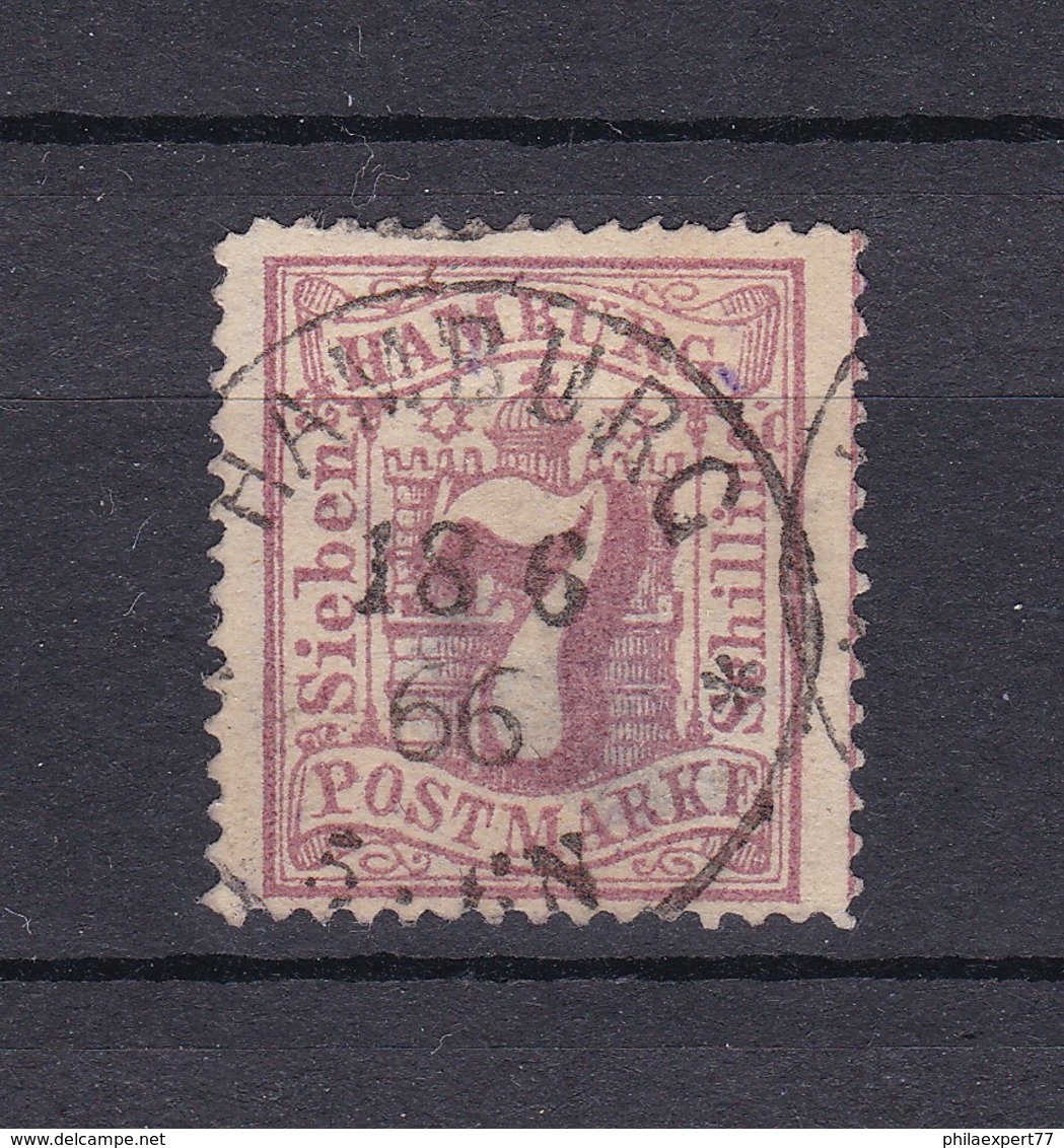 Hamburg - 1865 - Michel Nr. 19 - Gest. - 20 Euro - Hamburg