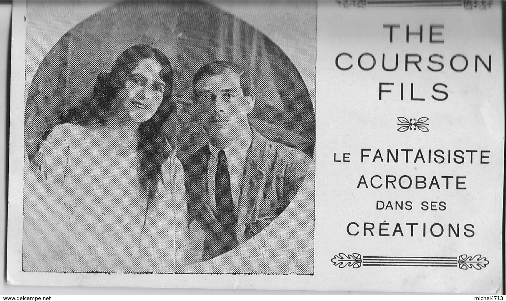 THE COURSON FILS  LE FANTAISISTE ACROBATE Réf 897 - Artistes