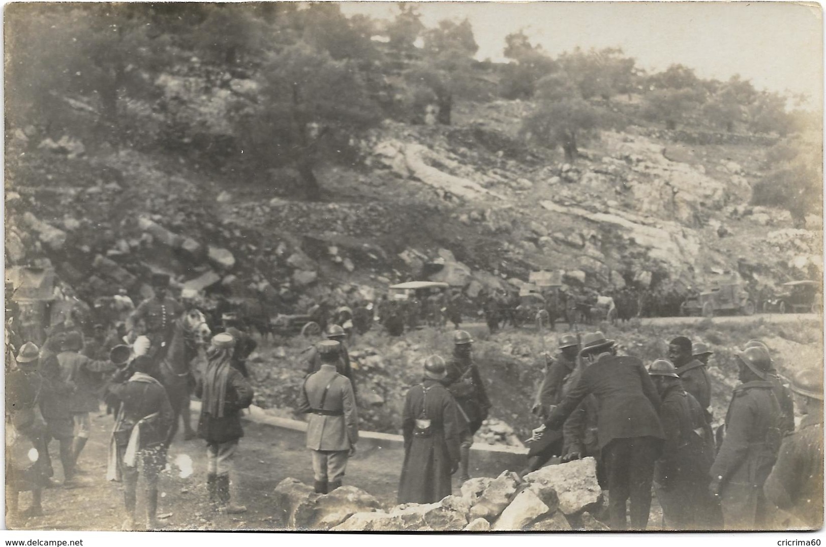 Carte-photo - Campagne Contre Les Druzes (1925/1926) - HASBAYA - Barrage Fait Par Les Druses. Animée, BE. - Guerres - Autres