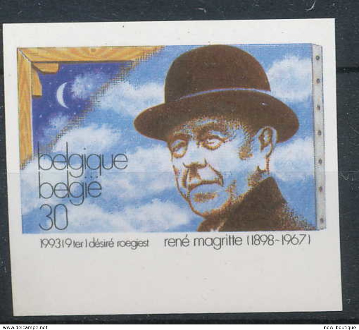 NB - [53982]SUP//ND/Imperf-c:20e-Belgique N° 2518, René Magritte (1898-1967). Avec Bdf. - Autres & Non Classés