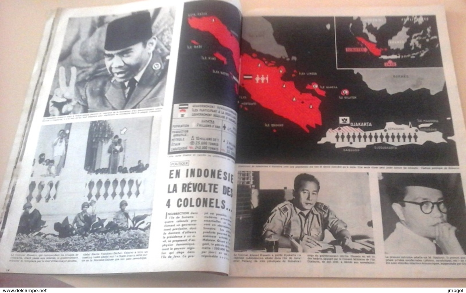 Radar N°473 Mars 1958 Soraya Elvis Presley  Révolte Indonésie Bonjour Tristesse Jean Seberg Clown Fratellini Yul Brinner - Informations Générales