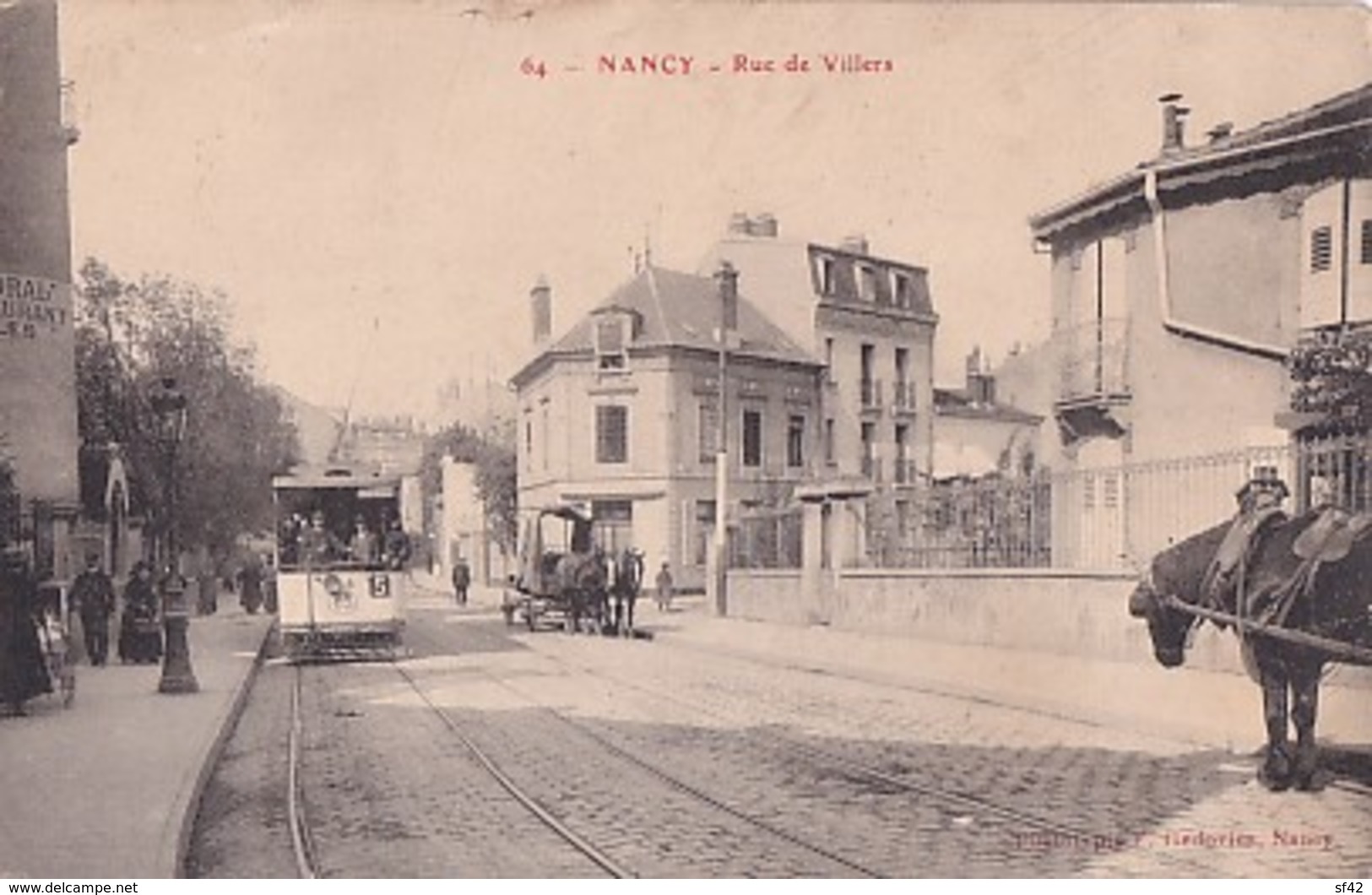 NANCY                   RUE DE VILLERS      TRAMWAY EN PP - Nancy