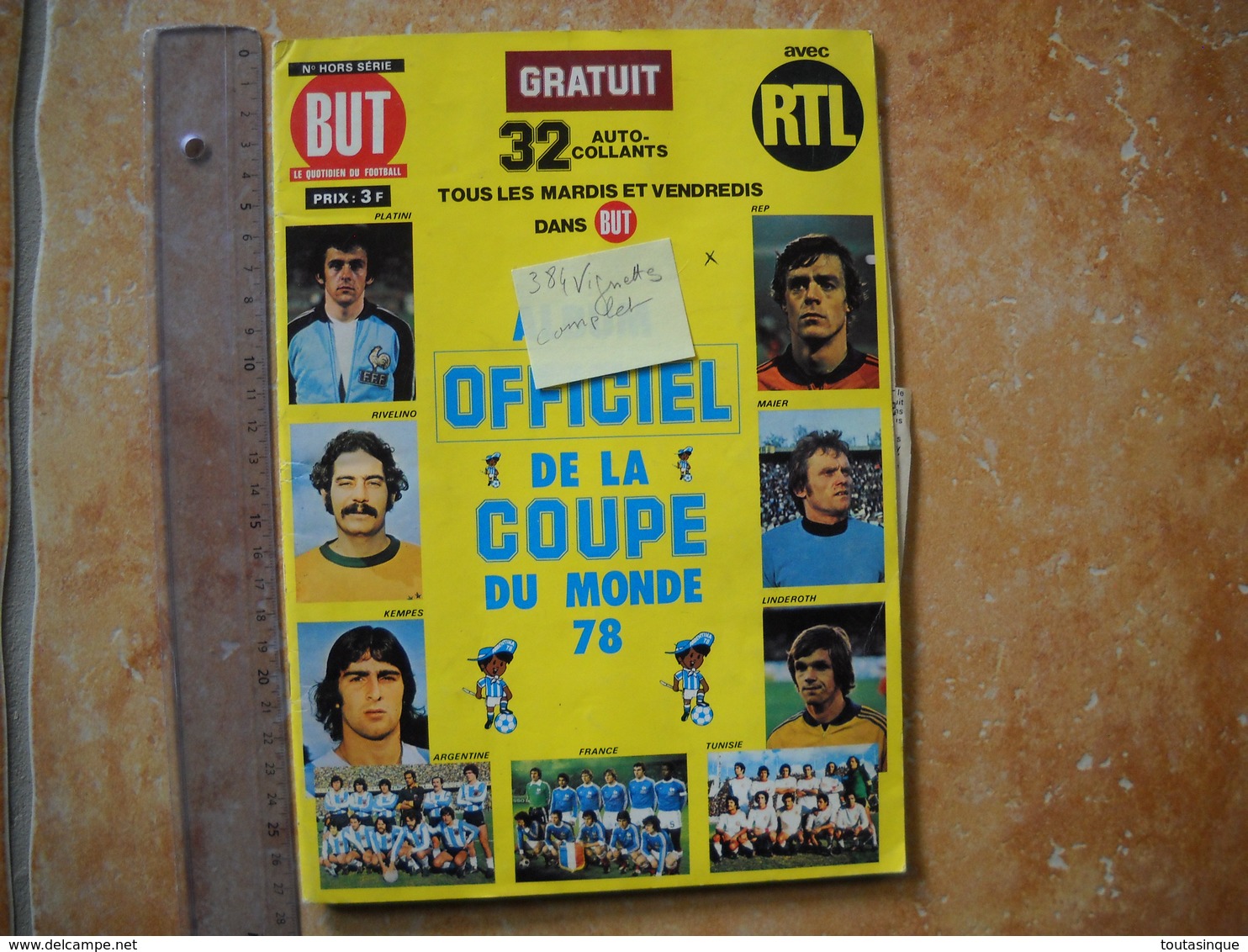 Rare Album Publicitaire RTL  .football Coupe Du Monde 78 . Complet De Ses 384 Images . Non Panini . 9 Photos . - Autres & Non Classés