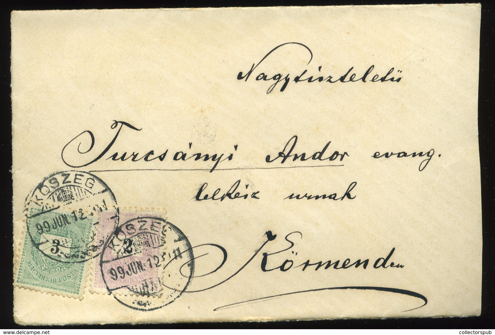 KŐSZEG 1899. Szép Krajcáros Levél Körmendre - Used Stamps