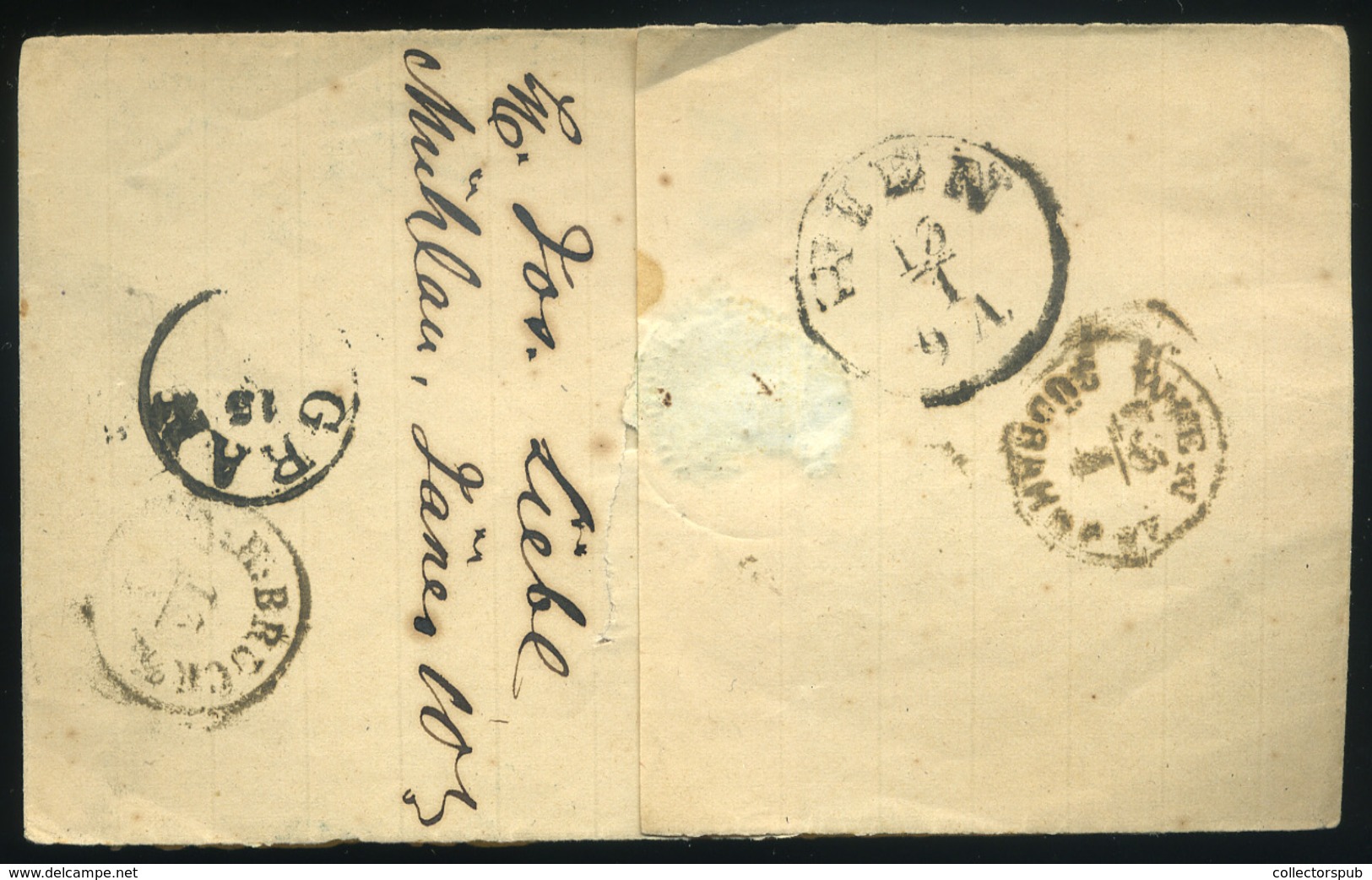 ADMONT 1863. Levél Darab 3*5Kr Esztergomba - Gebraucht