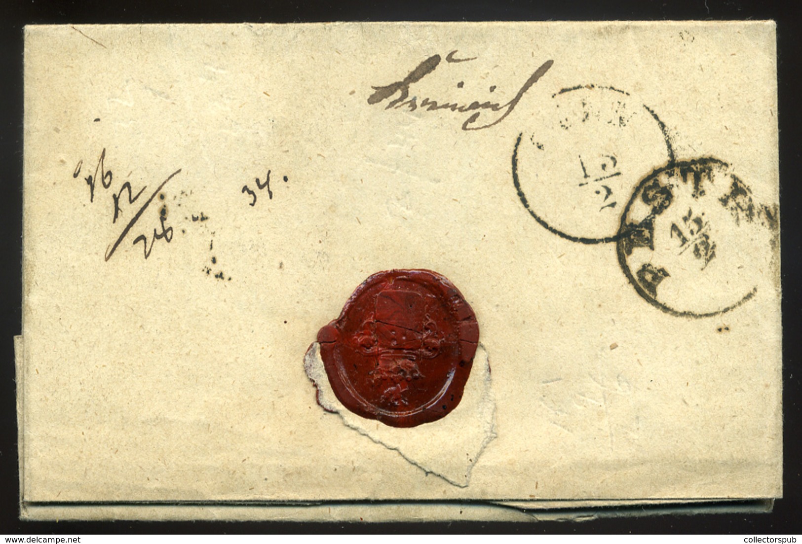 DEBRECEN 1855. Szép 9Kr-os Levél Pestre Küldve, Tartalommal , Sárváry Család - Used Stamps