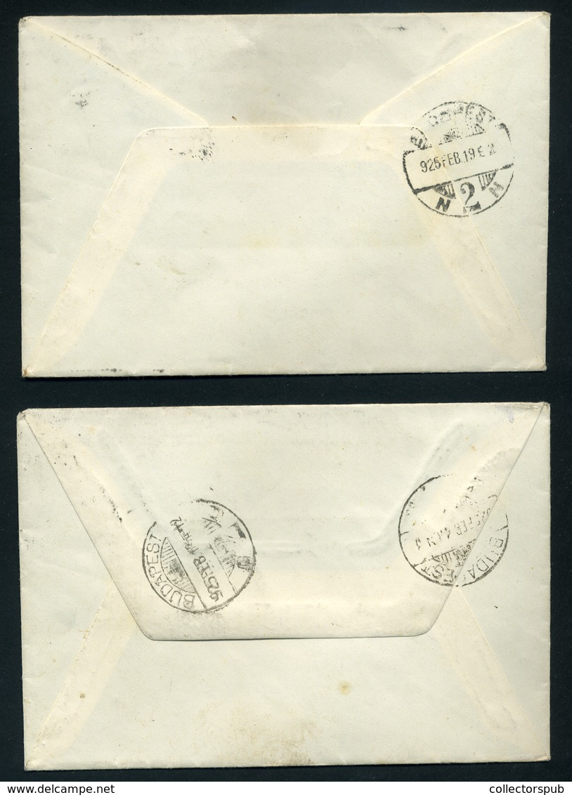 BUDAPEST 1925. 2db Küldemény, Jókai Egybélyeges Bérmentesítéssel - Lettres & Documents