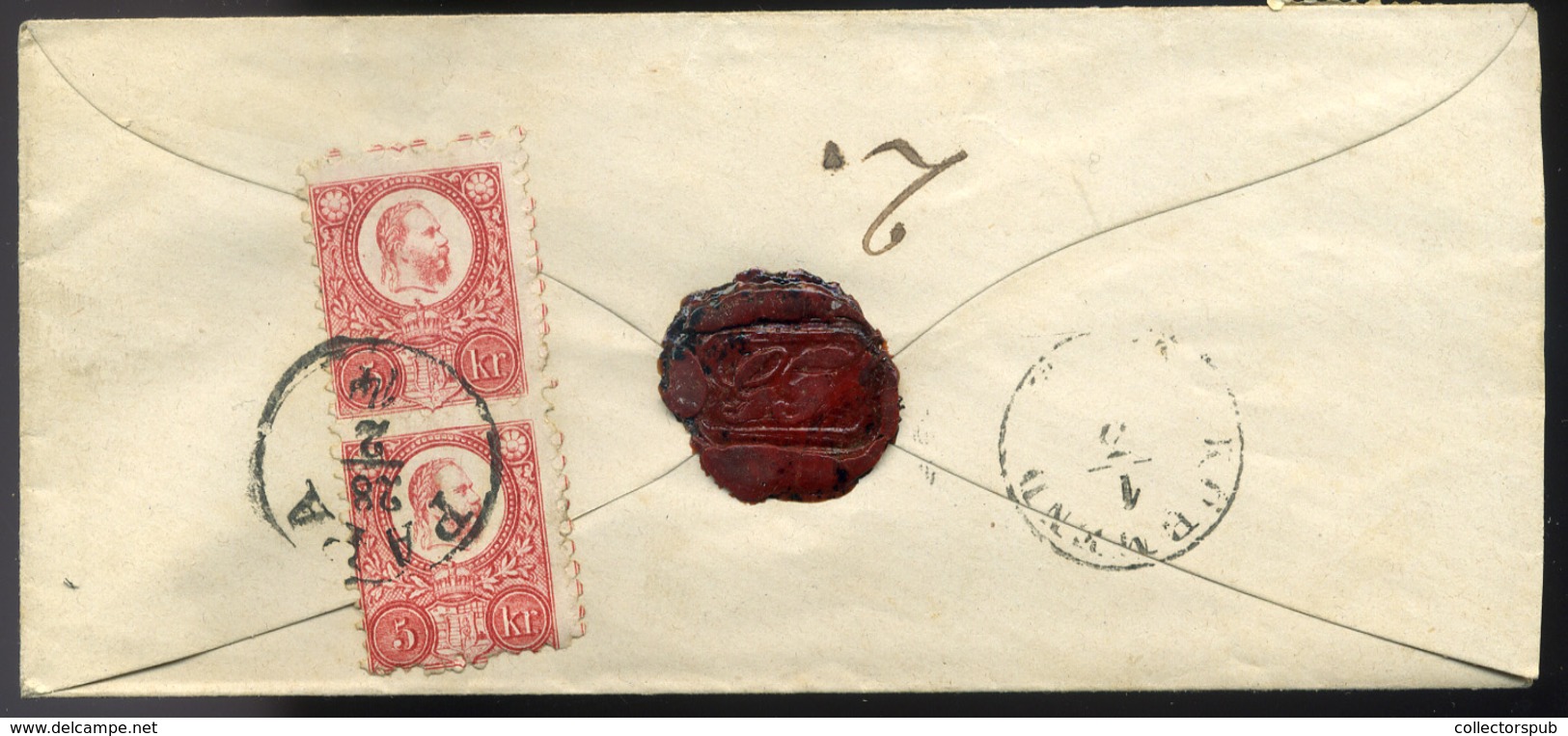 PÁPA 1874. Ajánlott Levél 3*5Kr Körmendre Küldve - Used Stamps