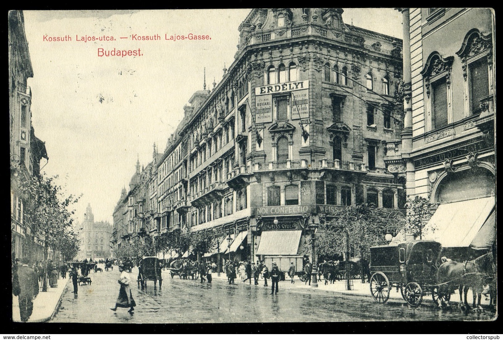 BUDAPEST 1916. Kossuth Lajos Utca, Régi Képeslap - Hungary