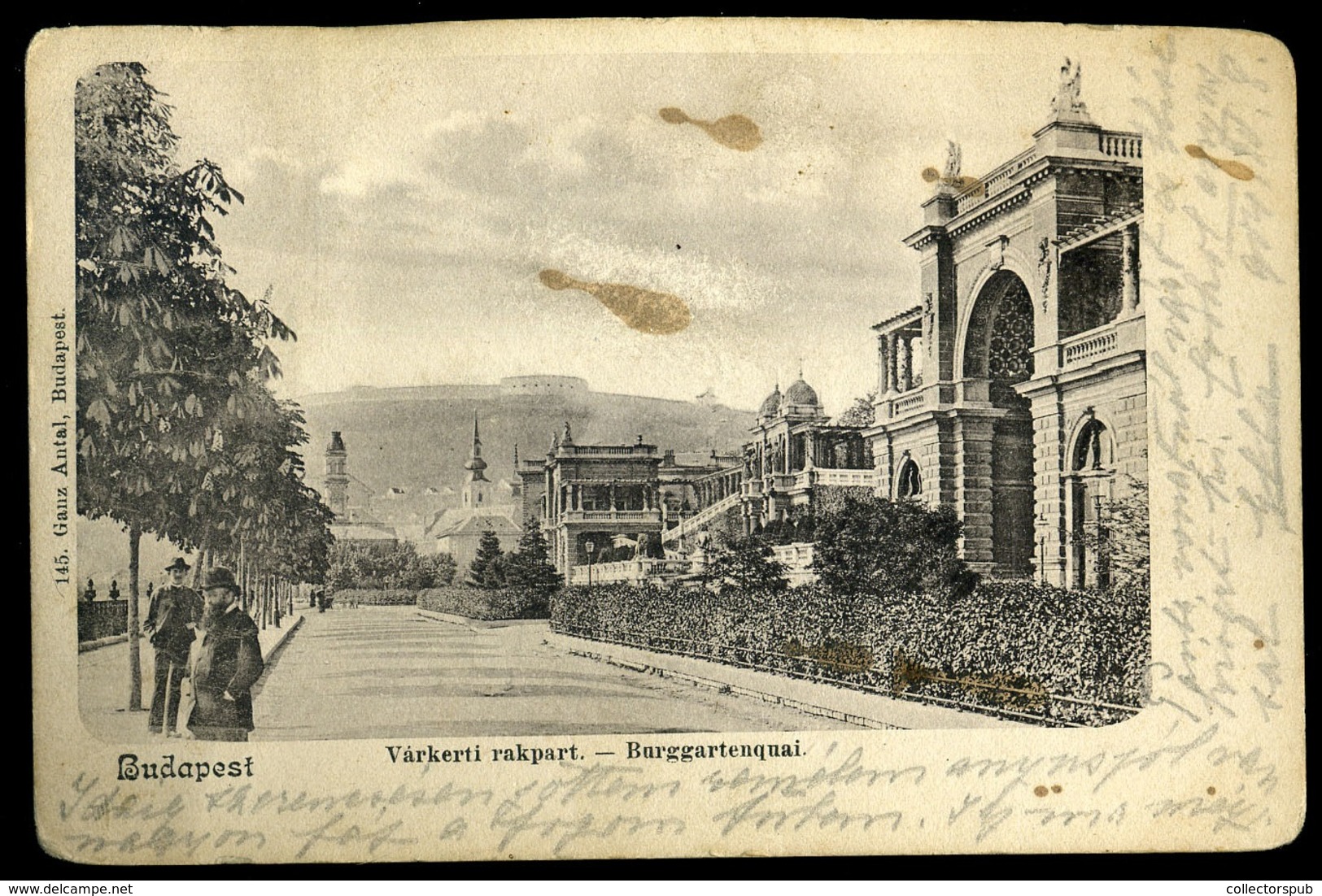 BUDAPEST 1904. Várkert Rakpart, Ganz, Régi Képeslap - Hongrie