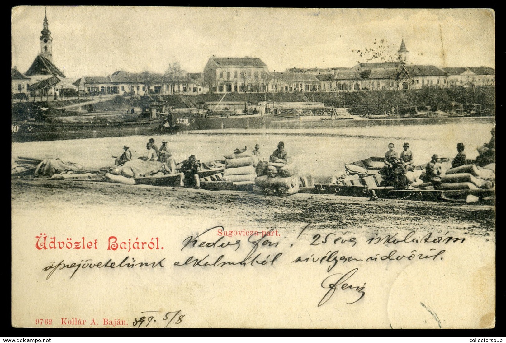 BAJA 1899. Régi Képeslap - Hungary