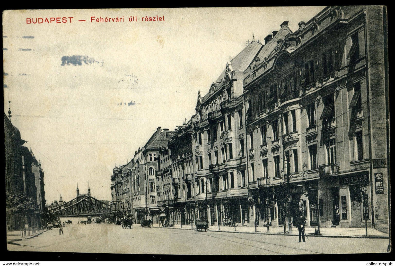 BUDAPEST 1918. XI. Fehérvári út Régi Képeslap - Hungary