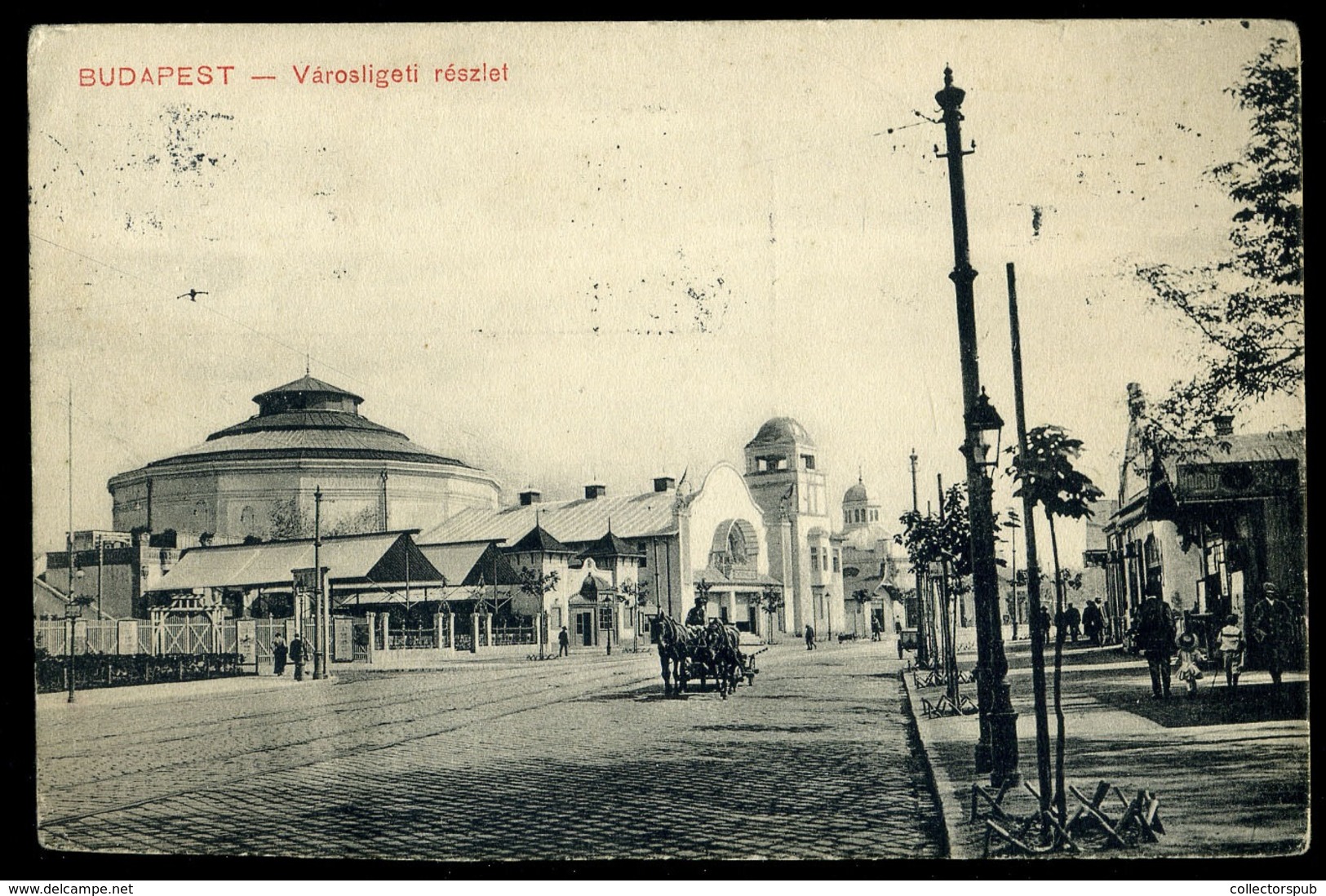 BUDAPEST 1916. Városliget, Régi Képeslap - Hongrie