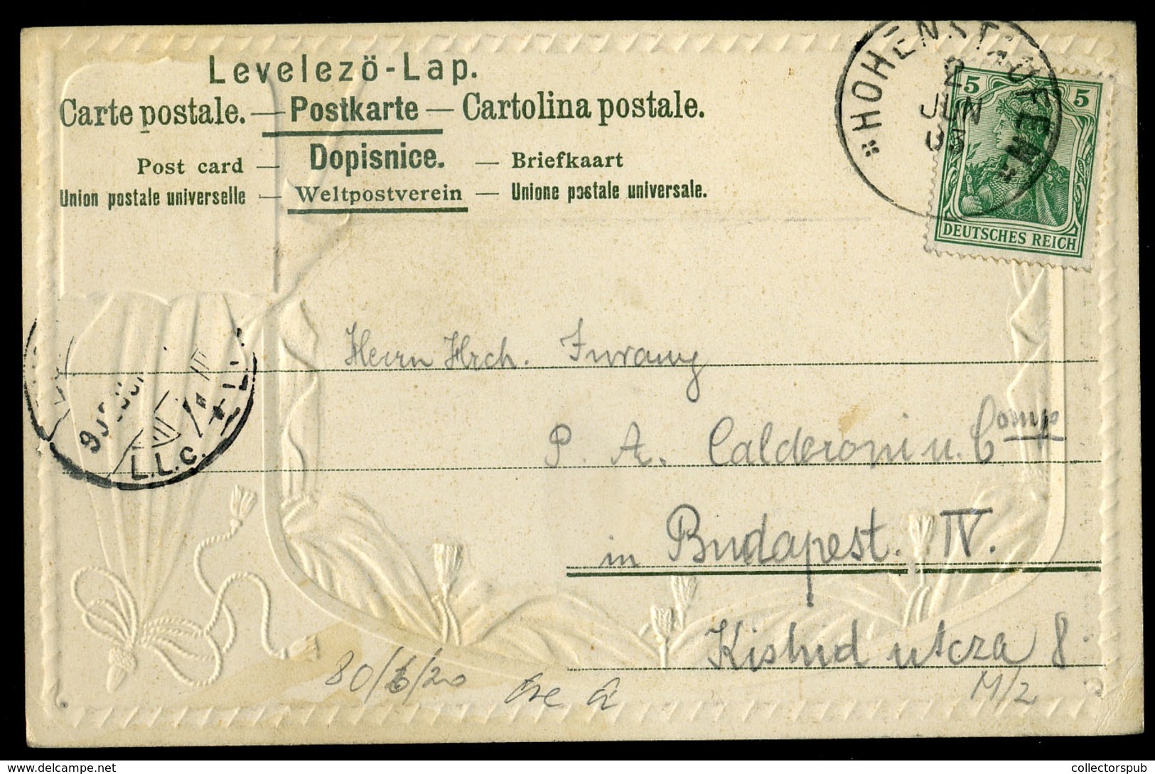 NÉMETORSZÁG 1905. Rechberg, Litho Képeslap - Other & Unclassified