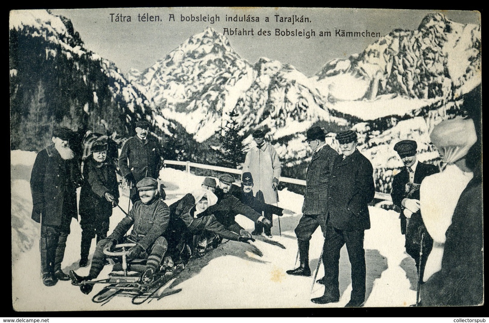 TÁTRA 1910 Cca. Régi Képeslap , Télisport - Hongarije