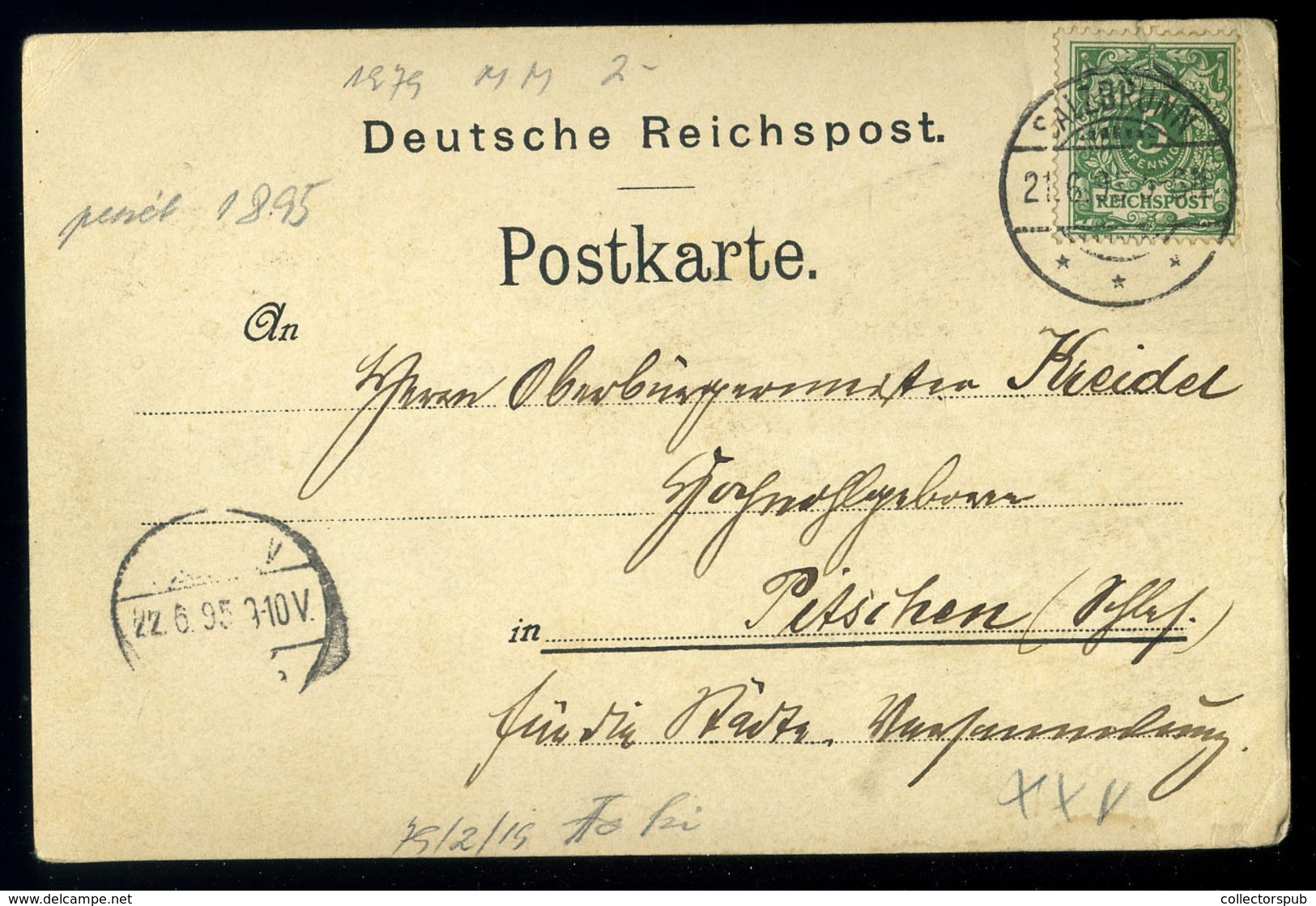 NÉMETORSZÁG 1895. Salzbrunn Vorlaufer Képeslap - Andere & Zonder Classificatie