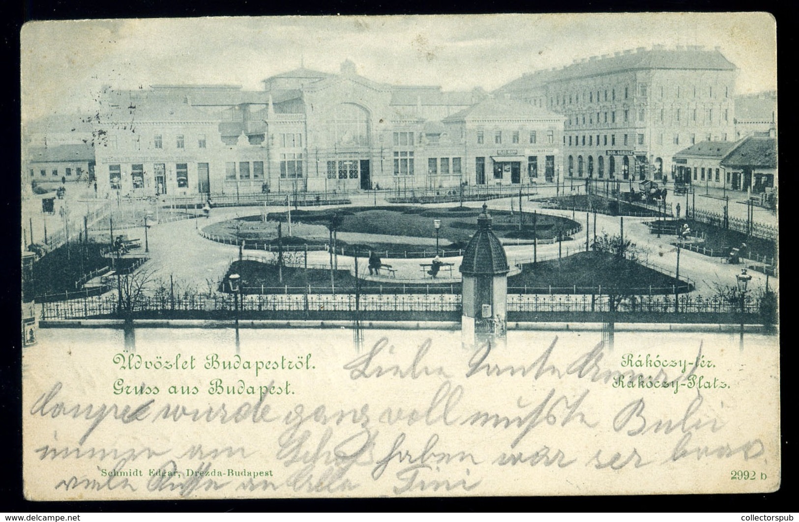 BUDAPEST 1900. Rákóczi Tér, Régi Képeslap - Hongrie