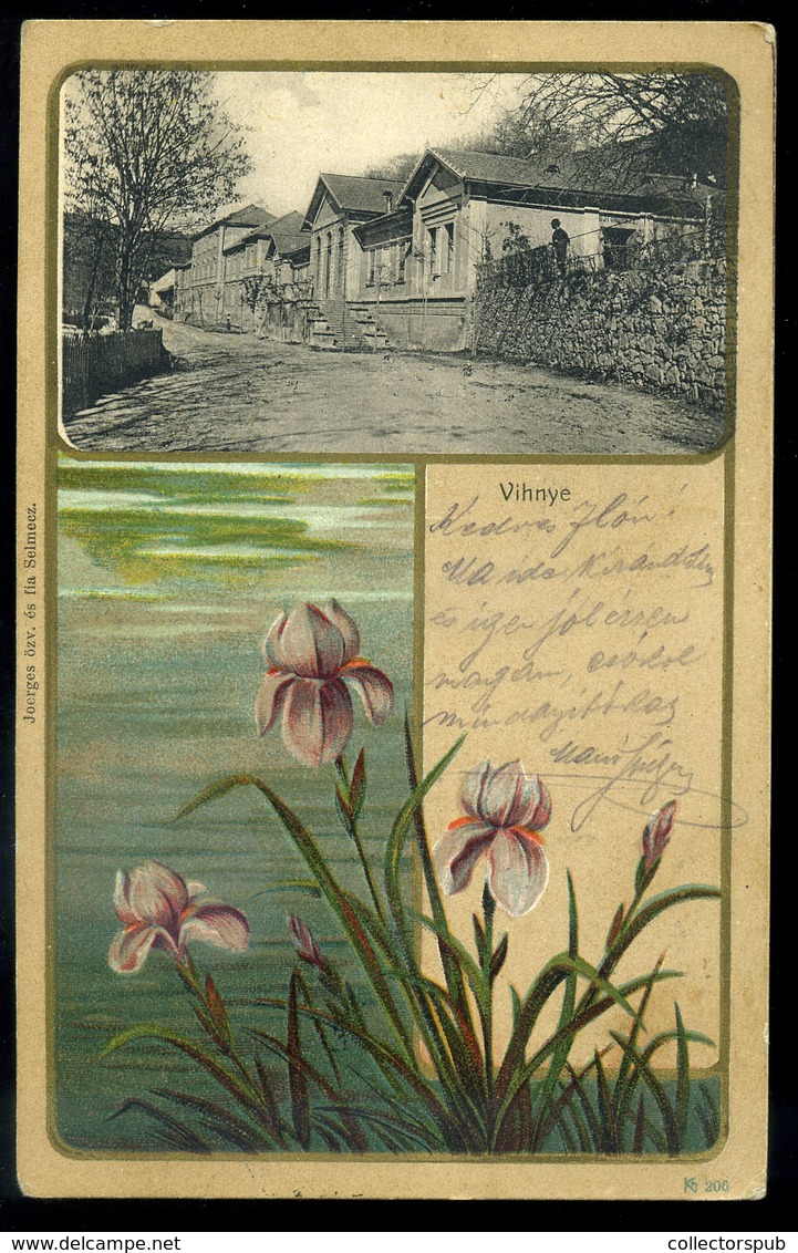 VIHNYE 1902. Litho Képeslap - Hongarije