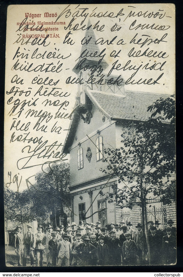 RÁKOSPALOTA 1918. Régi Képeslap - Hungary