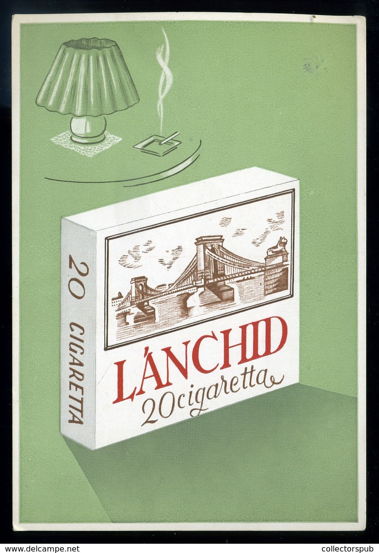 LÁNCHÍD Cigaretta , Reklám Képeslap - Hongarije