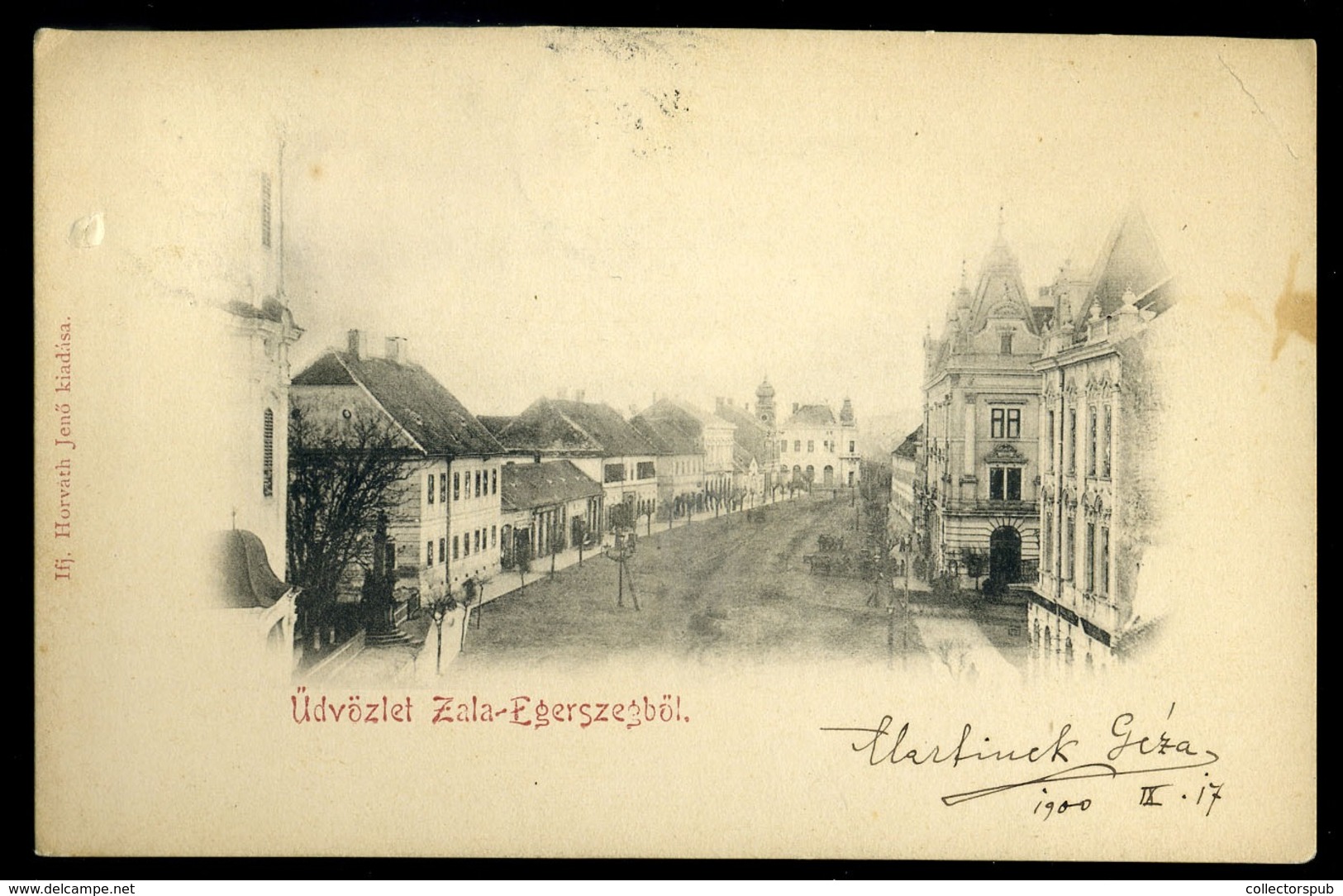 ZALAEGERSZEG 1900. Régi Képeslap - Hongrie