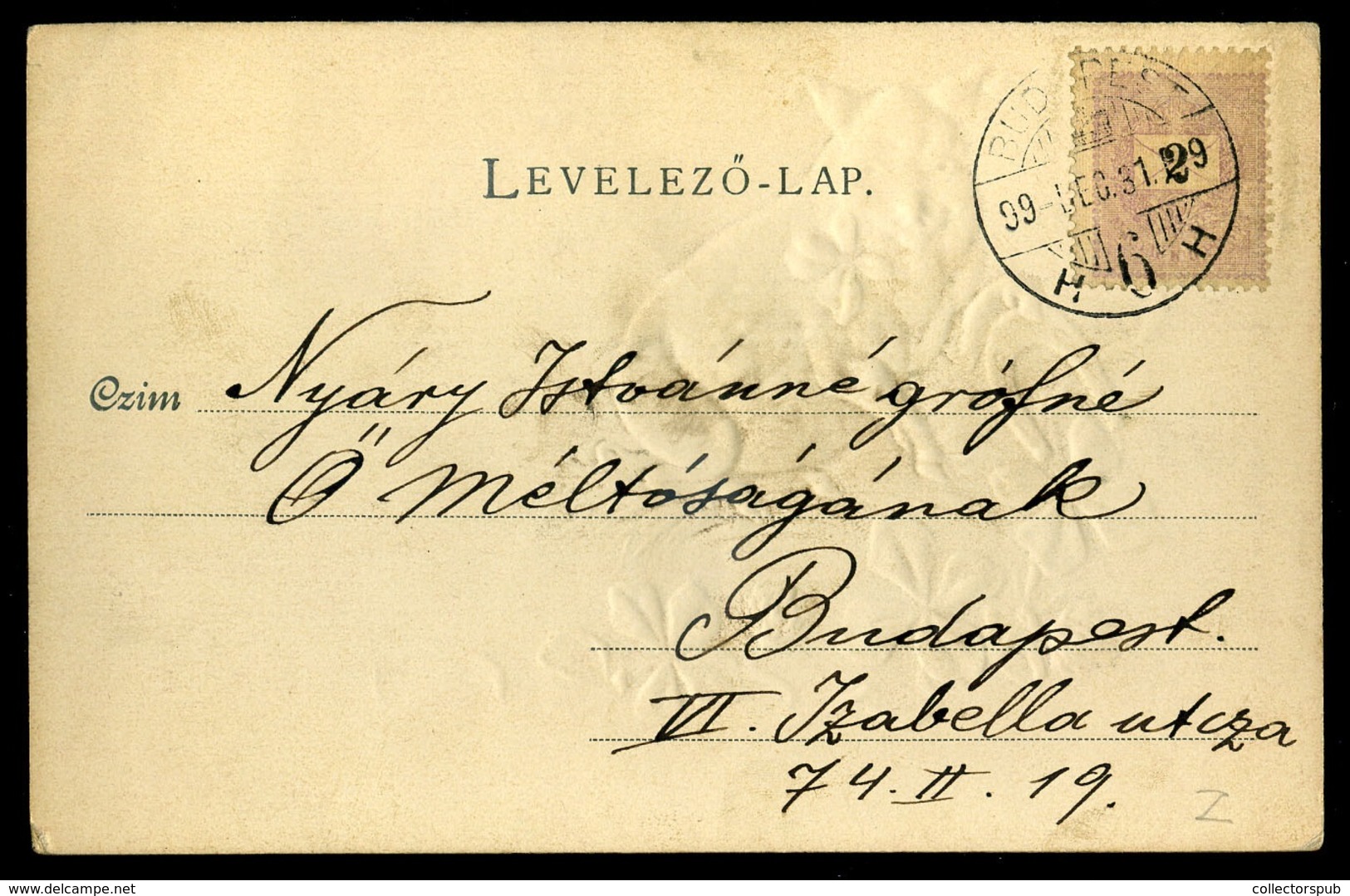 1899.12.31! Malacos, Dombor Képeslap - Hongarije