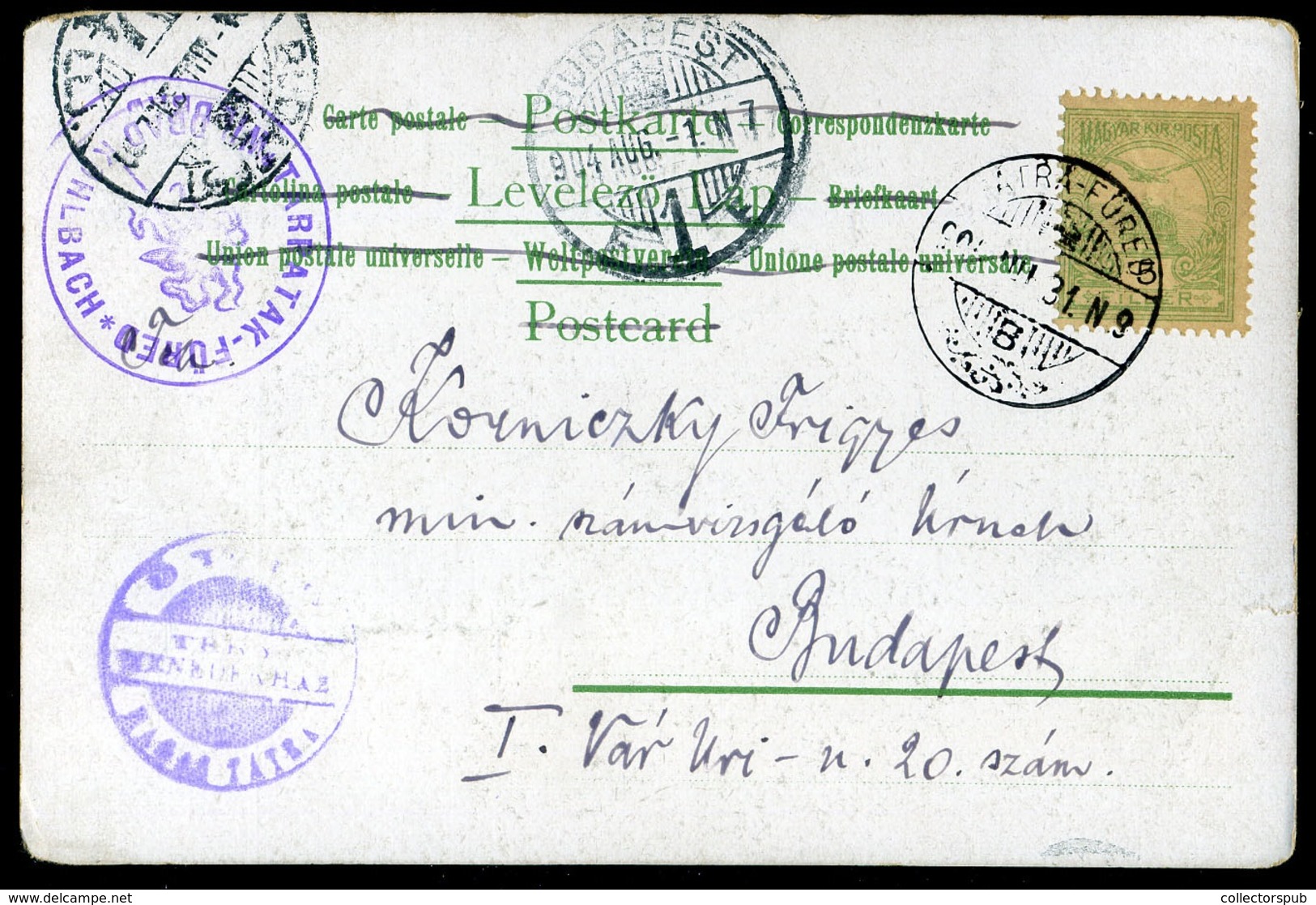 TÁTRA 1904. Régi Képeslap - Hongrie