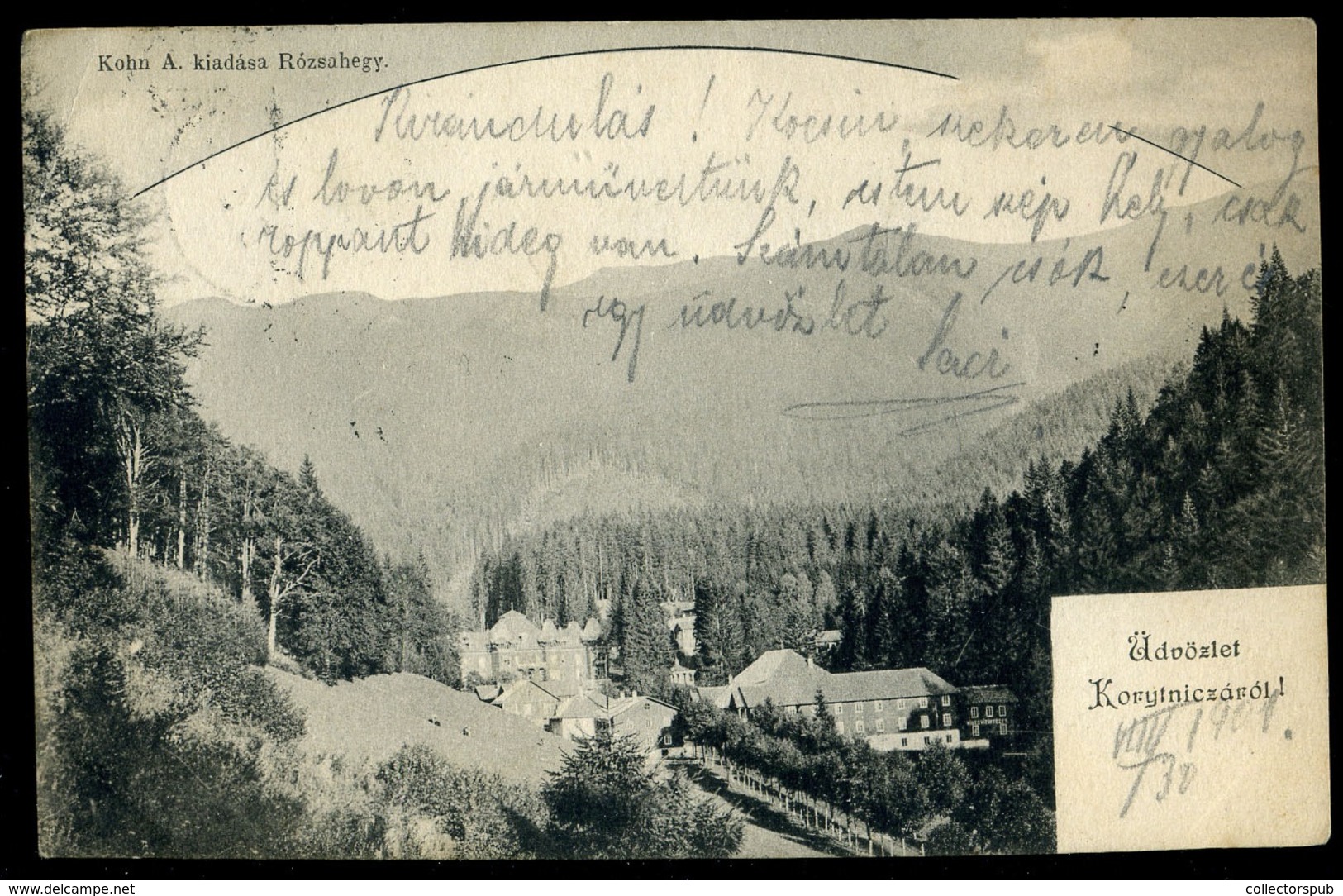 KORYTNICA 1901. Régi Képeslap - Hongarije