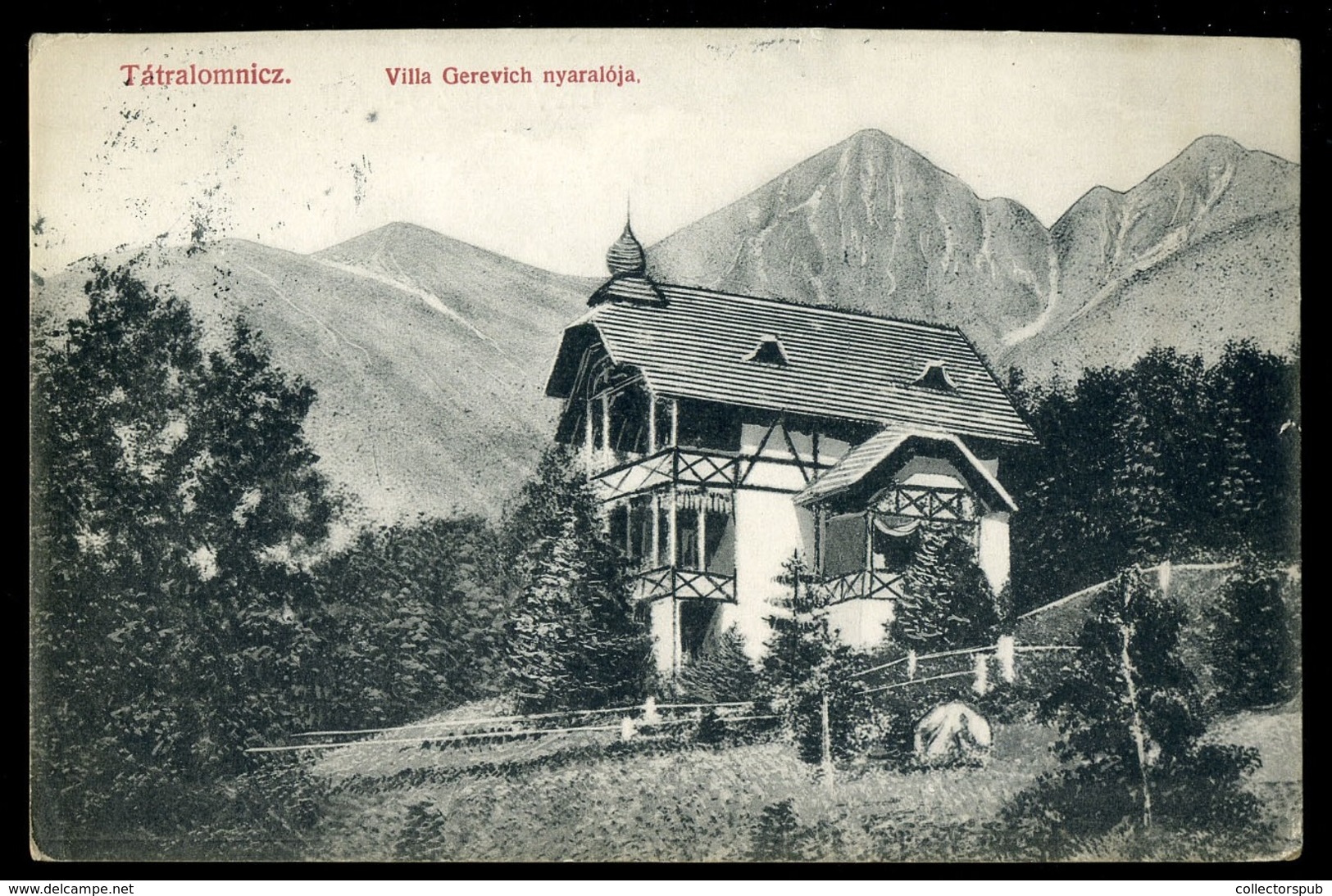 TÁTRALOMNIC 1910. Régi Képeslap - Hungary