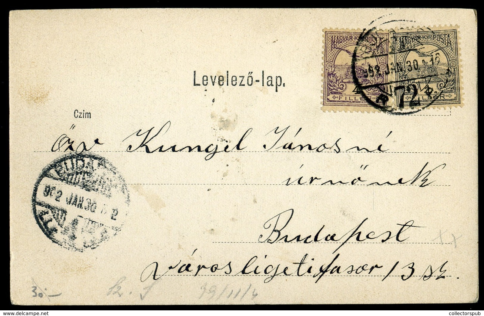 BUDAPEST 1902. Erzsébet Körút, Régi Képeslap - Oblitérés