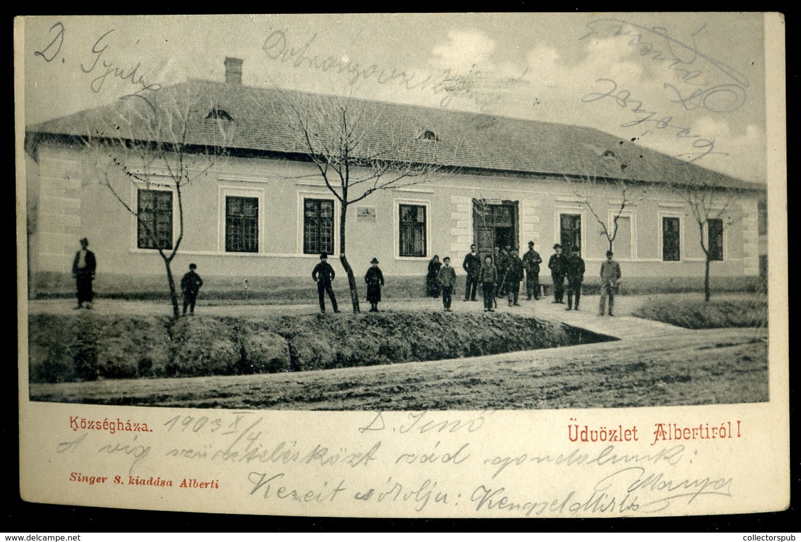ALBERTIRSA 1903. Régi Képeslap - Hongarije