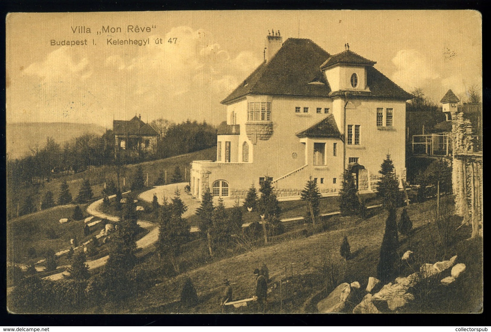 BUDAPEST I. Kelenhegyi út, Villa, Régi Képeslap - Hungary