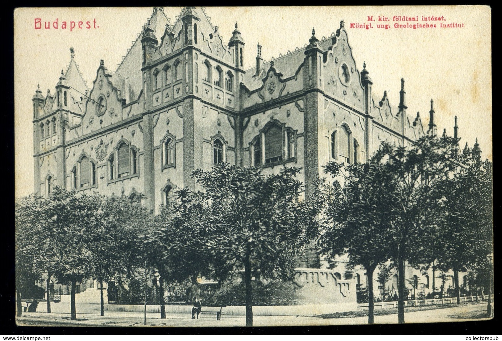 BUDAPEST 1910. Magyar Földtani Intézet, Régi Képeslap - Hungary