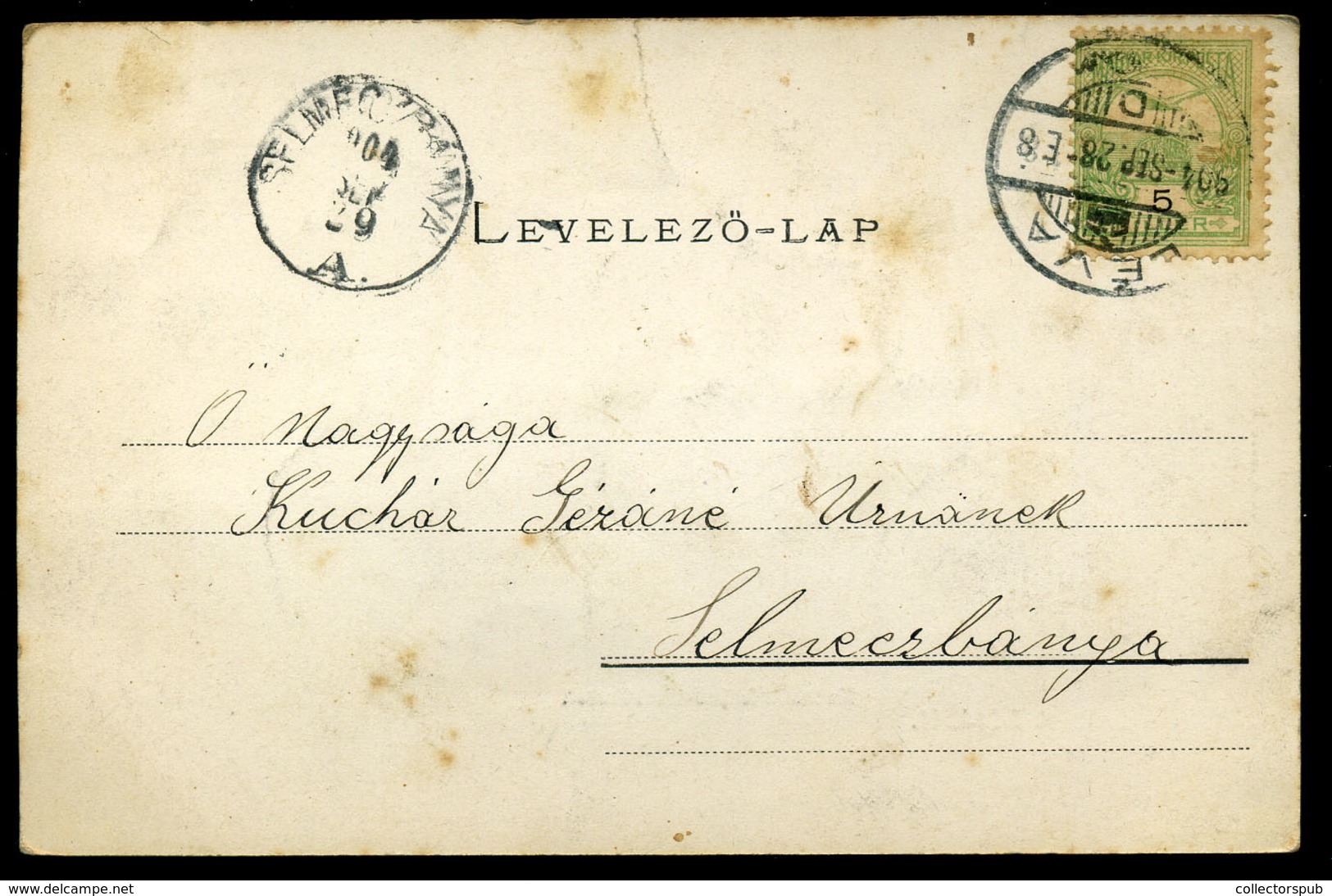 LÉVA 1904. Régi Képselap - Hongarije