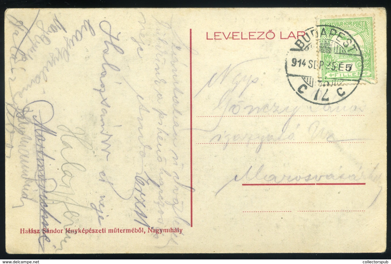 TŐKETEREBES 1914. Régi Képeslap - Hongarije