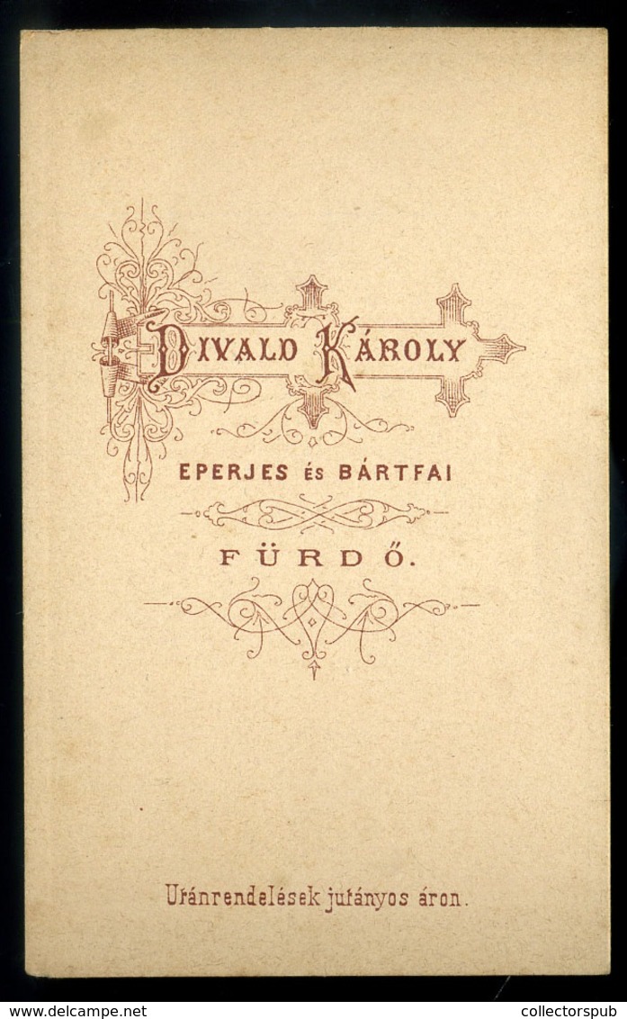 DIVALD 1875-80. Látkép, Visit Fotó - Autres & Non Classés