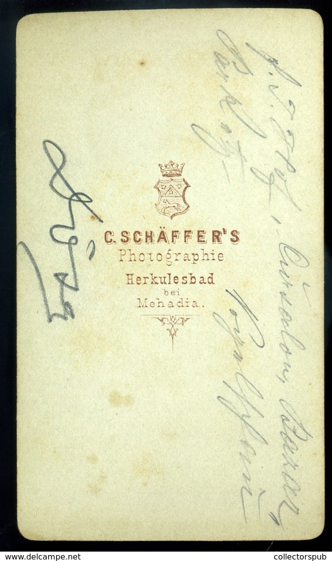 HERKULESFÜRDŐ 1860-65. Ca. Látkép, Fotó : Schaffer's - Autres & Non Classés