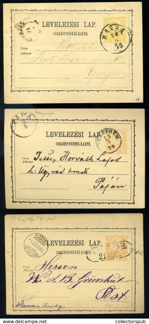 1871-74. 16 Db Díjjegyes Levlap, Jó Tétel! - Used Stamps