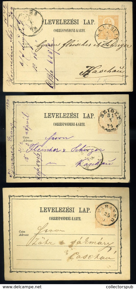 1871-74. 16 Db Díjjegyes Levlap, Jó Tétel! - Gebruikt