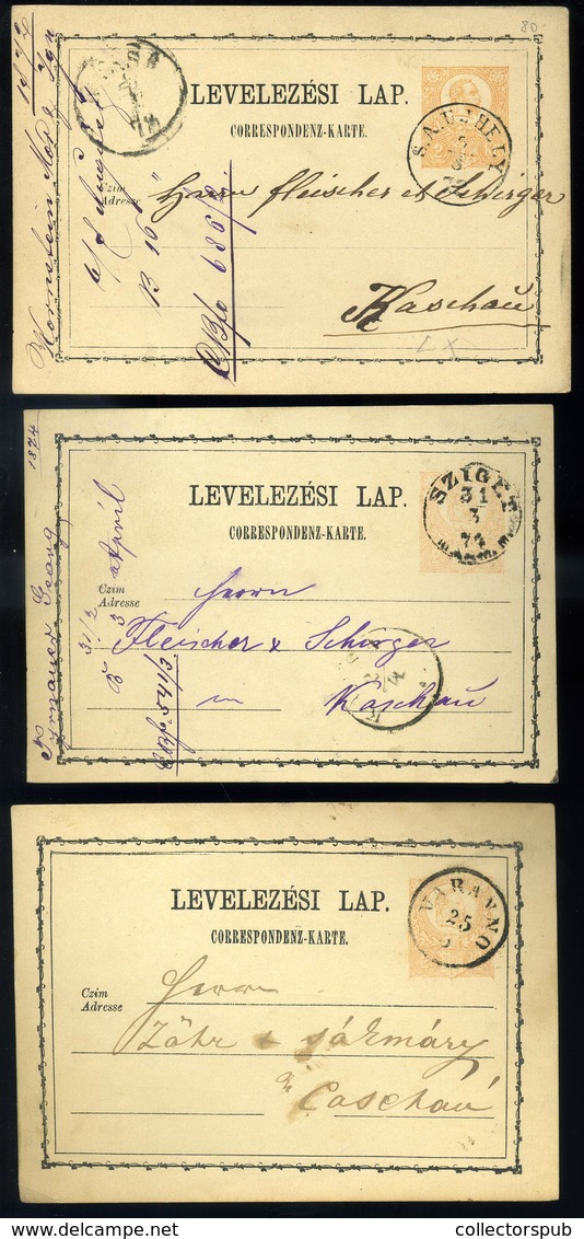 1871-74. 16 Db Díjjegyes Levlap, Jó Tétel! - Used Stamps