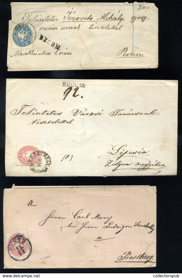 1863-64. 12 Dn Vegyes Küldemény, Jó Tétel! - Used Stamps