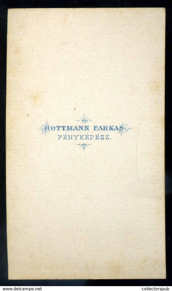 ARAD 1865-70. Ca. Rottmann Farkas : Hegedűs Zsigmond Családja, Visit Fotó - Autres & Non Classés