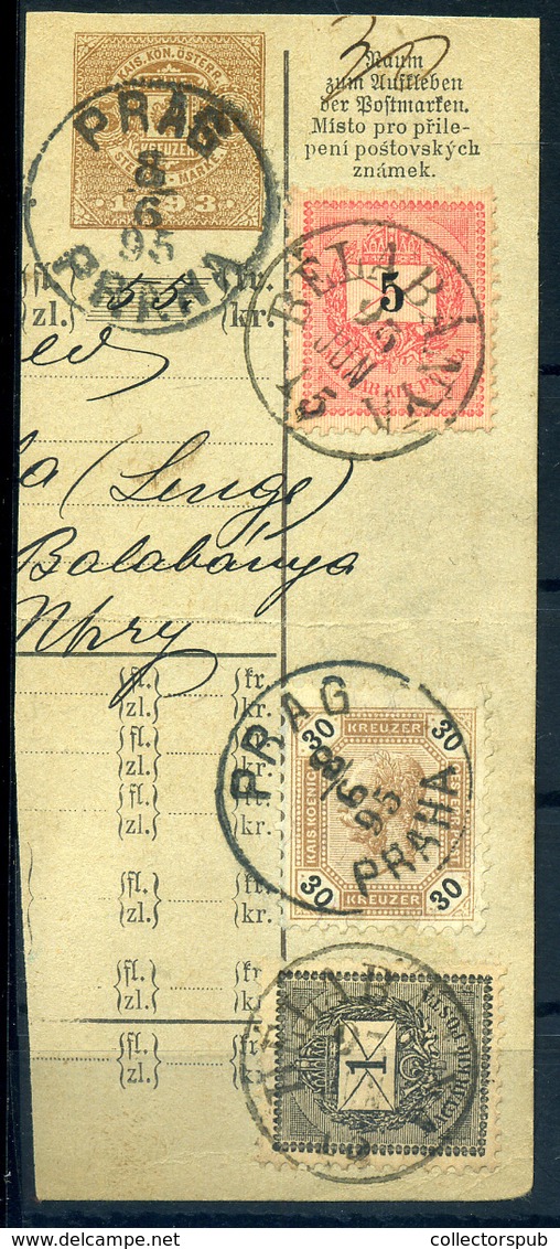 BÉLABÁNYA 1895. Osztrág Csomagszállító Szelvény 5Kr+1Kr Szép Bélyegzés - Usati