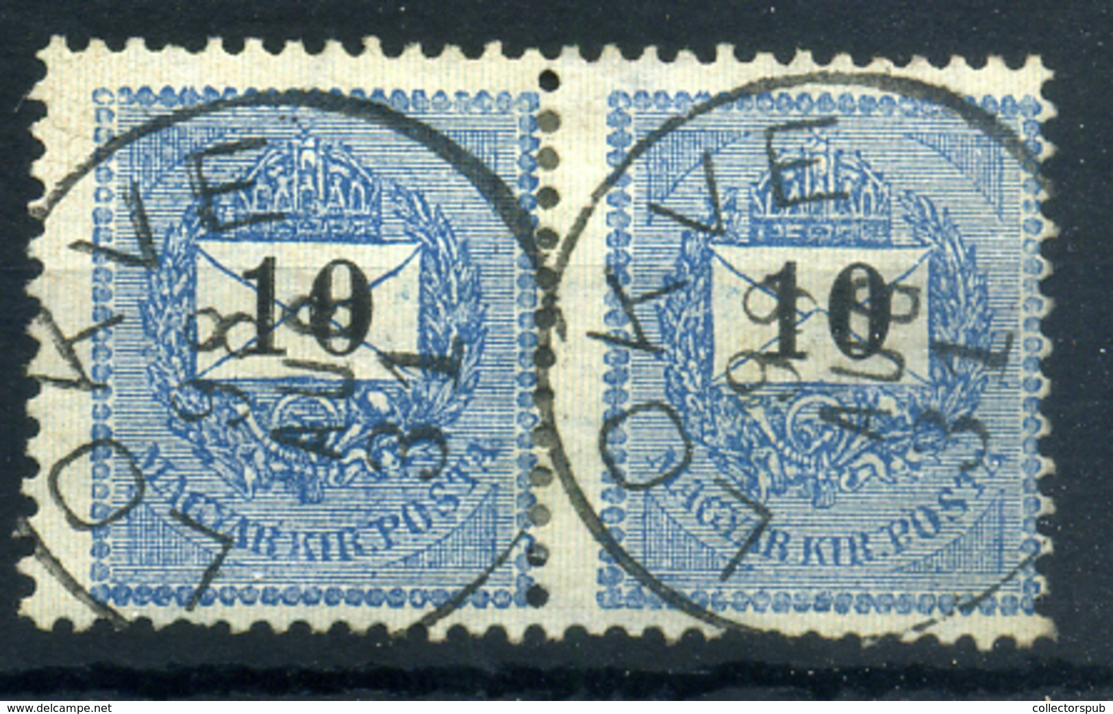 LOKVE 10Kr Pár Szép Bélyegzés - Used Stamps