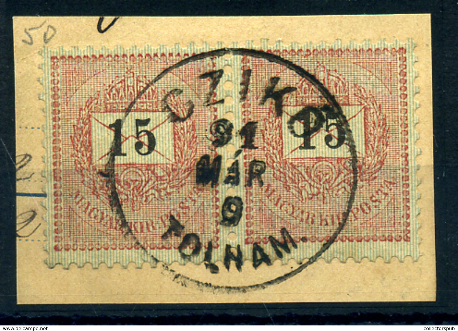 CZIKÓ 15Kr Pár, Szép Bélyegzés - Used Stamps