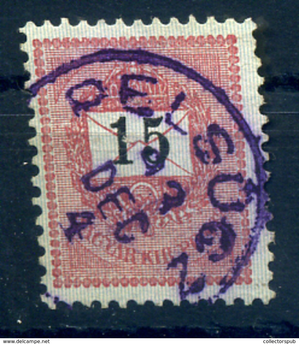 PELSÜCZ 15Kr Lila Bélyegzés - Used Stamps